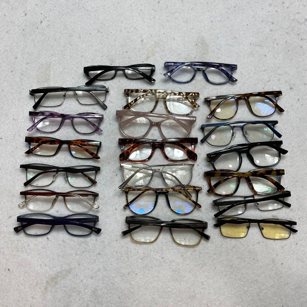 Lot Of 20 Mixed Brand Reading & Blue Light Glasses Unisex OS Multicolor Bundle